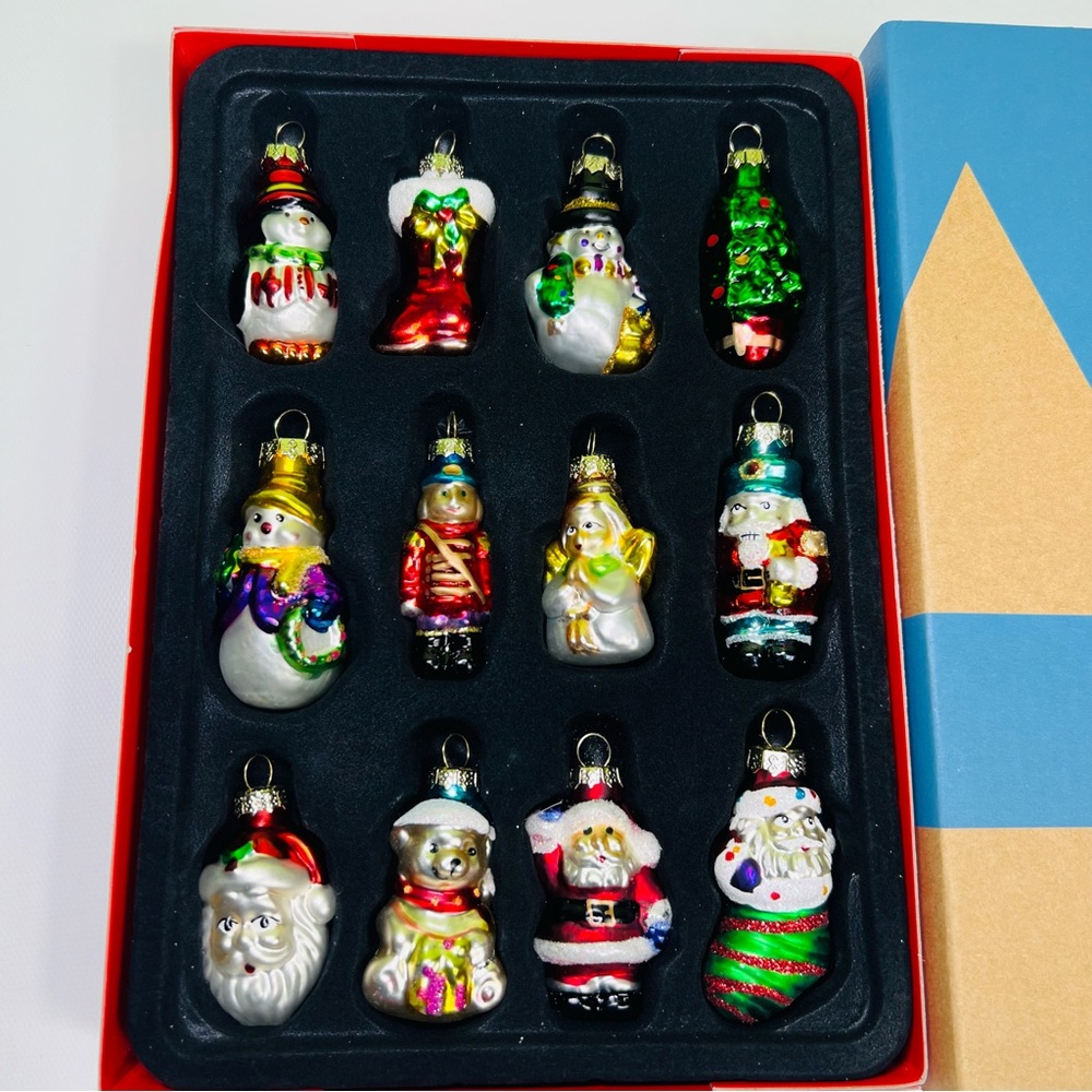Avon Multi-Color Glass Holiday Ornament Set - Picture 2 of 3
